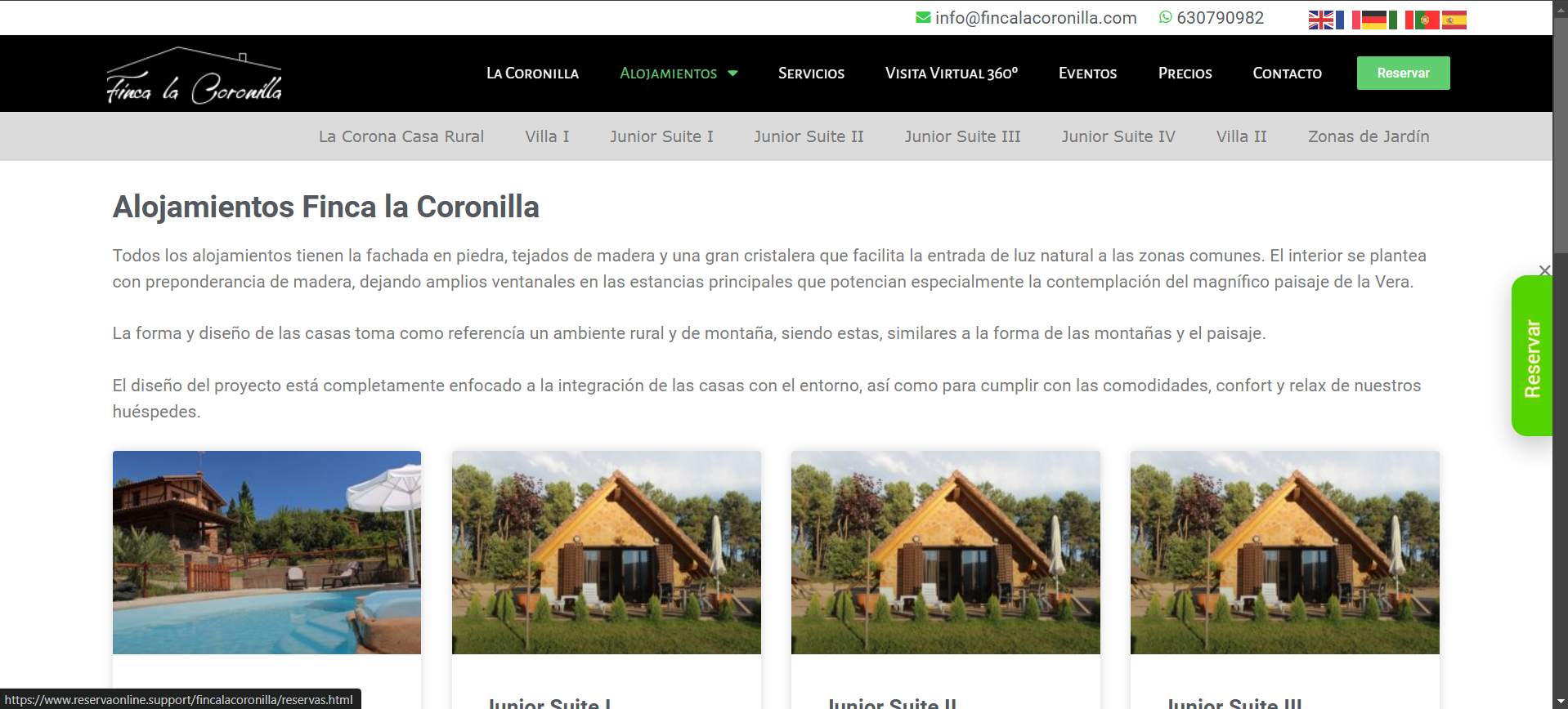 Creación página web de Turismo Rural en Salamanca