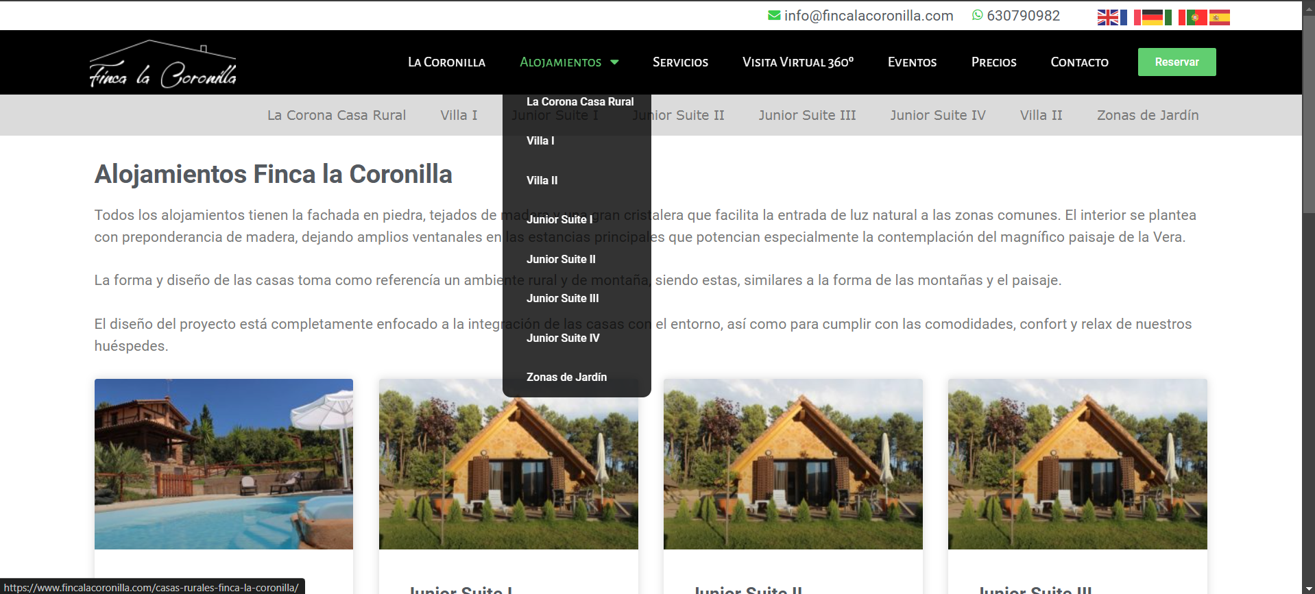Creación página web de Turismo Rural en Salamanca