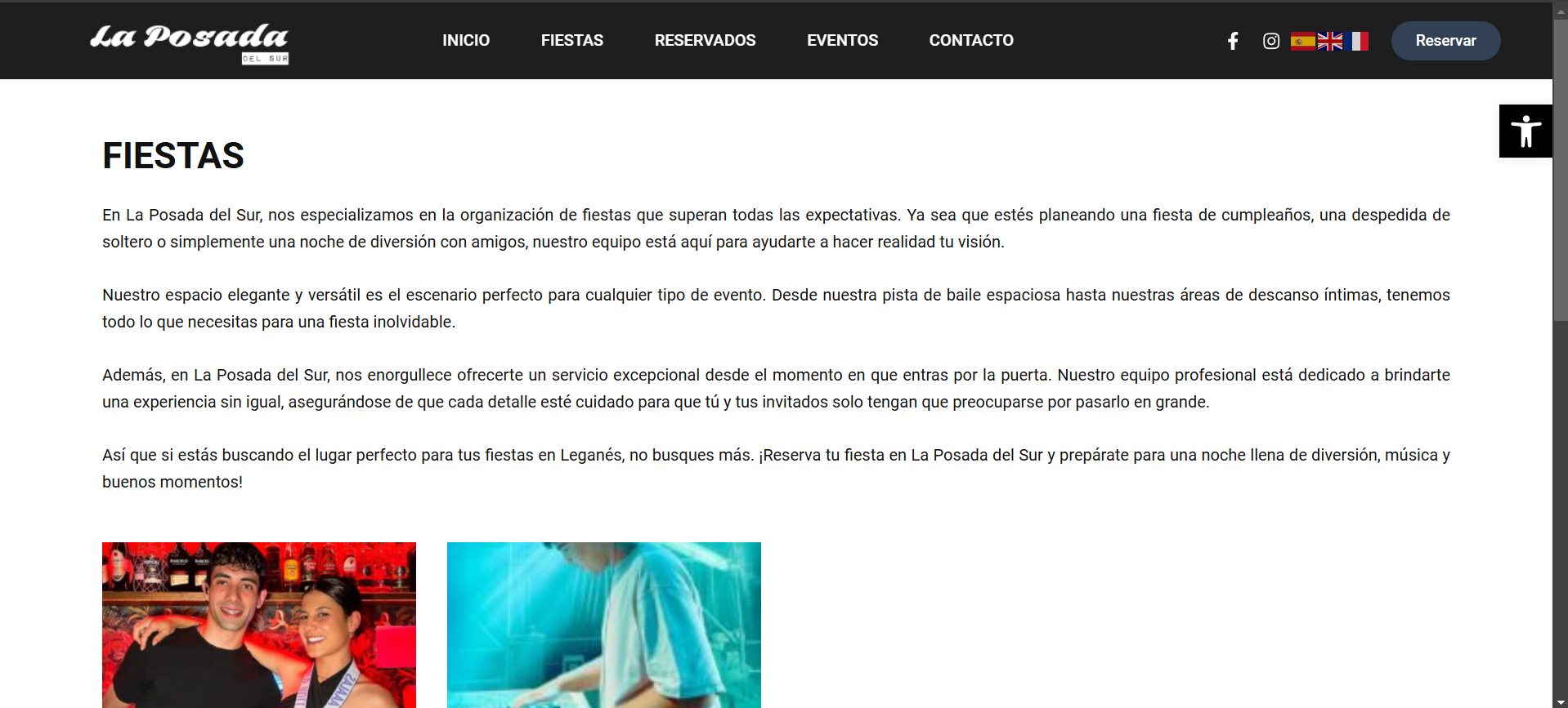 Desarrollo página web para discotecas en Salamanca