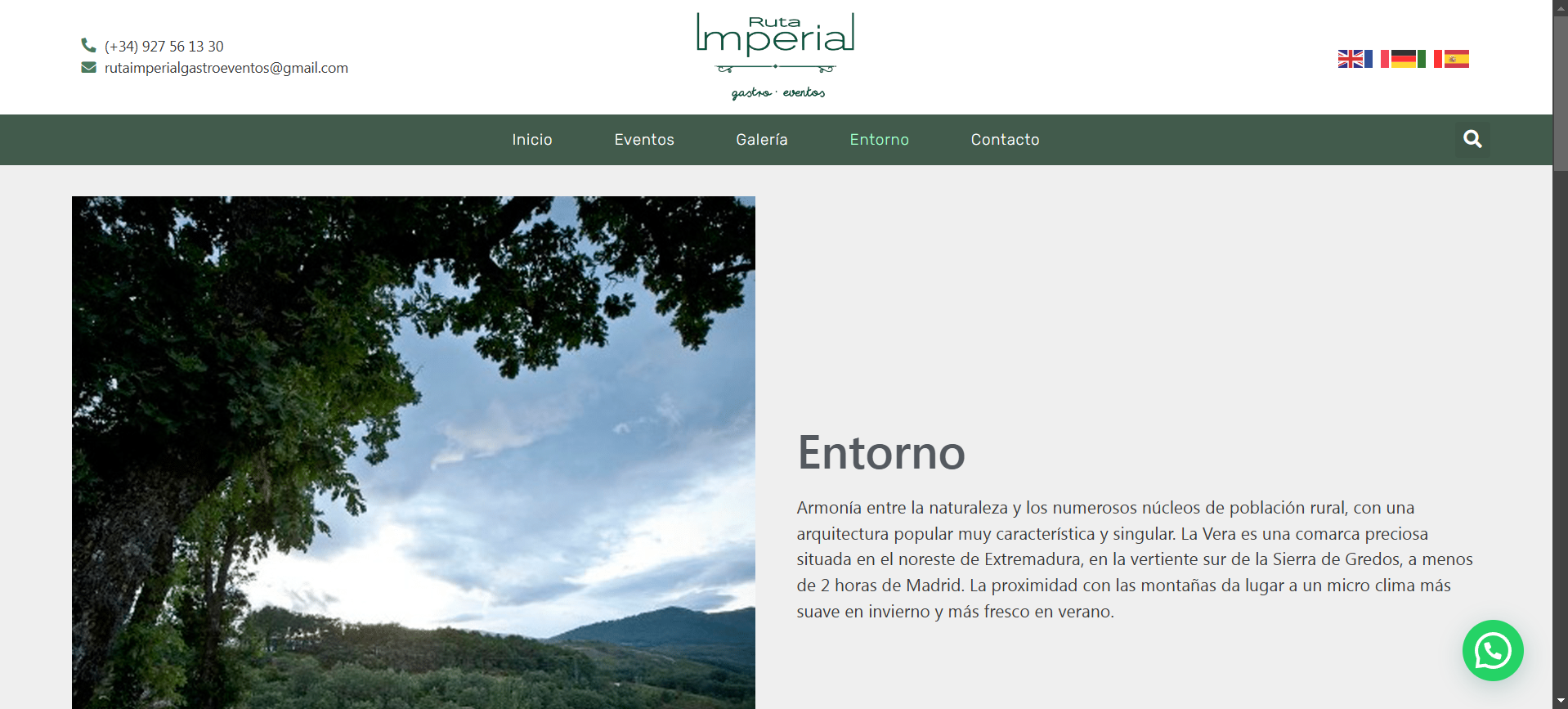 Diseño de página web para Restaurantes en Salamanca