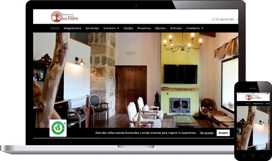 Diseño páginas web en Salamanca. Diseño web de turismo en Salamanca